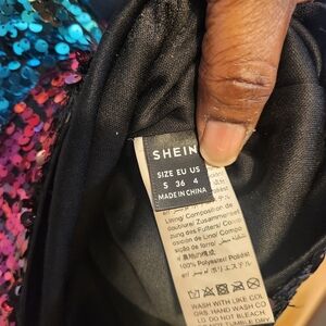 SHEIN Colorful Sequin Dress